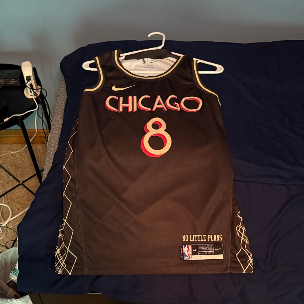 Nike Chicago Basketball Jersey - Black with Gold and Red